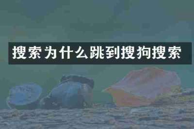 搜索为什么跳到搜狗搜索
