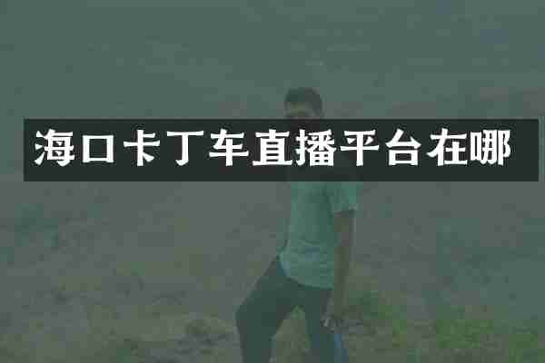 海口卡丁车直播平台在哪