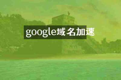 google域名加速