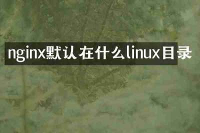 nginx默认在什么linux目录