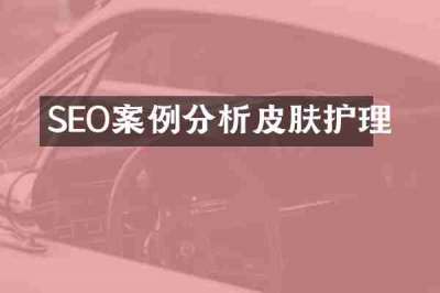 SEO案例分析皮肤护理