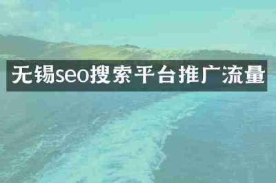 无锡seo搜索平台推广流量