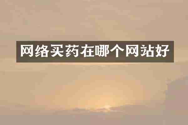 网络买药在哪个网站好