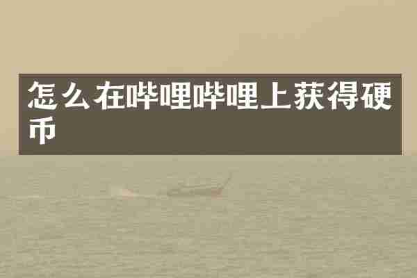 怎么在哔哩哔哩上获得硬币