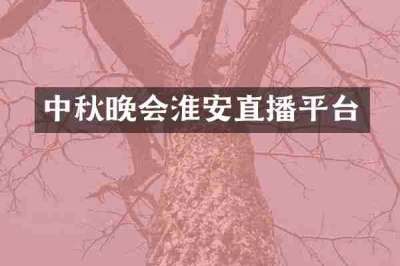 中秋晚会淮安直播平台