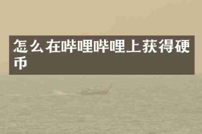 怎么在哔哩哔哩上获得硬币