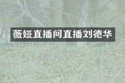 薇娅直播间直播刘德华