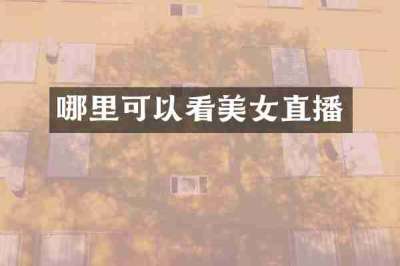 哪里可以看美女直播