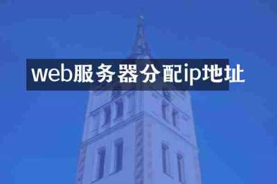web服务器分配ip地址