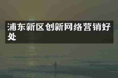 浦东新区创新网络营销好处