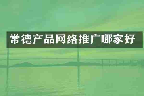 常德产品网络推广哪家好