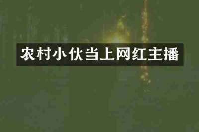 农村小伙当上网红主播