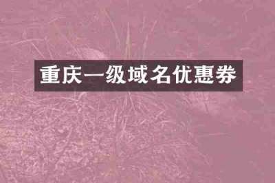 重庆一级域名优惠券