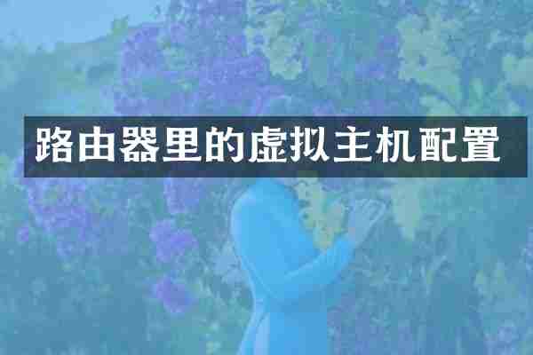 路由器里的虚拟主机配置