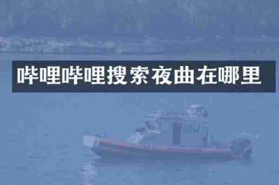 哔哩哔哩搜索夜曲在哪里
