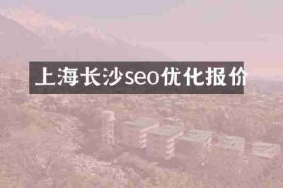 上海长沙seo优化报价