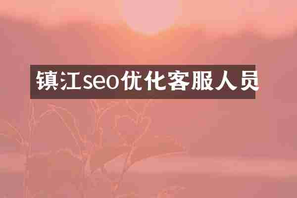 镇江seo优化客服人员