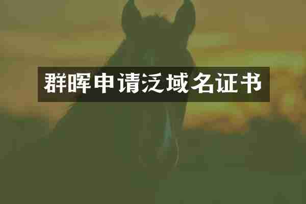 群晖申请泛域名证书