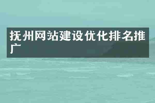 抚州网站建设优化排名推广