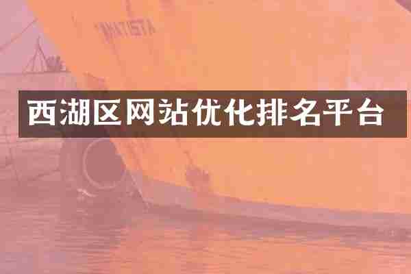 西湖区网站优化排名平台