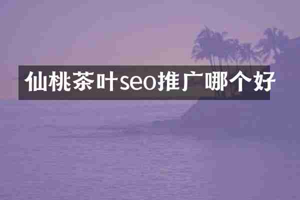 仙桃茶叶seo推广哪个好