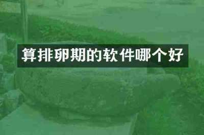 算排卵期的软件哪个好