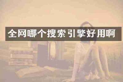 全网哪个搜索引擎好用啊