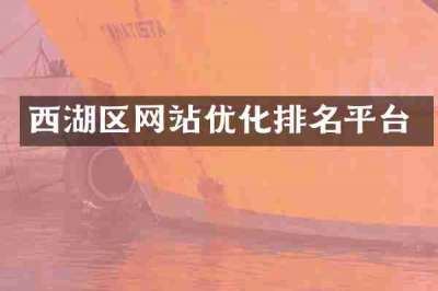 西湖区网站优化排名平台