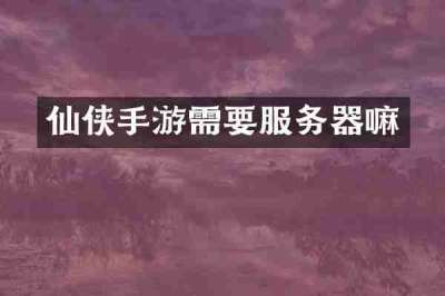 仙侠手游需要服务器嘛