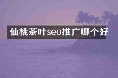 仙桃茶叶seo推广哪个好