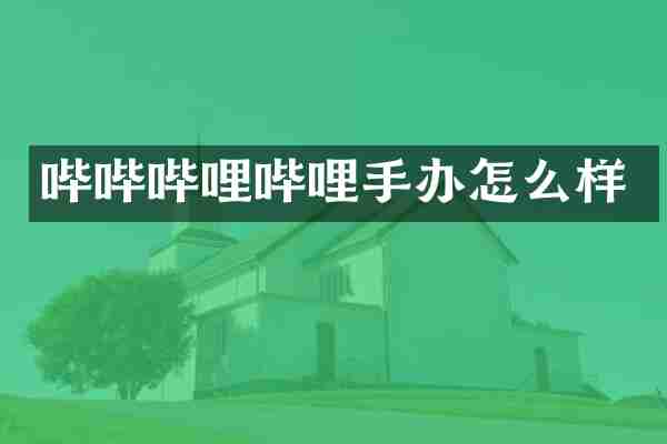 哔哔哔哩哔哩手办怎么样