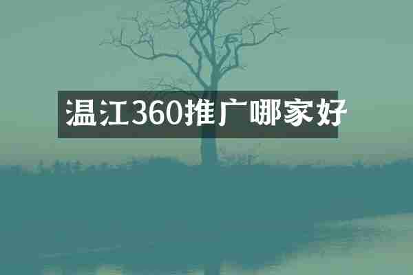温江360推广哪家好