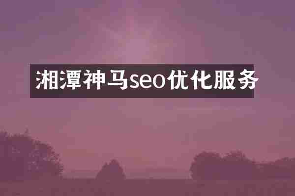 湘潭神马seo优化服务
