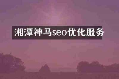 湘潭神马seo优化服务