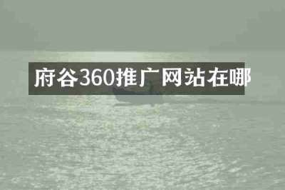 府谷360推广网站在哪