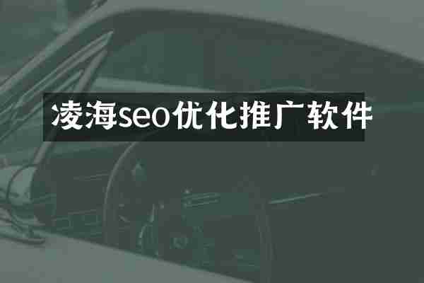 凌海seo优化推广软件