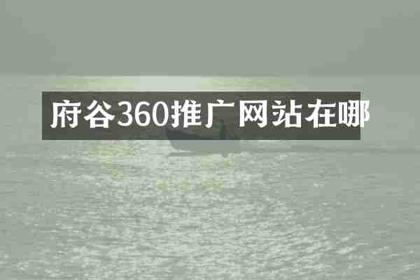 府谷360推广网站在哪