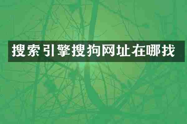 搜索引擎搜狗网址在哪找