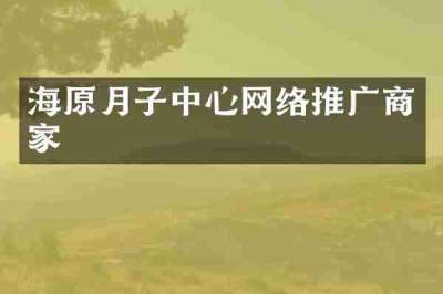海原月子中心网络推广商家