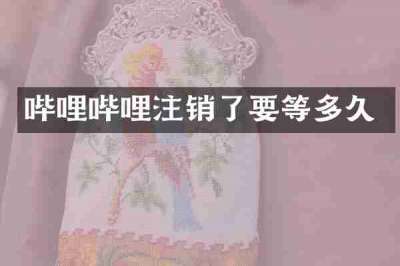 哔哩哔哩注销了要等多久