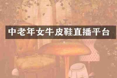 中老年女牛皮鞋直播平台
