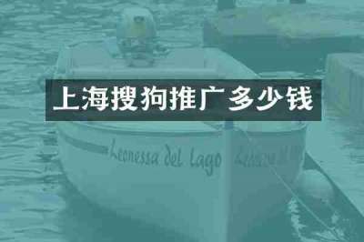 上海搜狗推广多少钱
