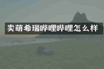卖萌希瑞哔哩哔哩怎么样