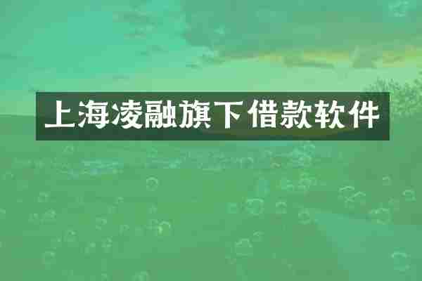 上海凌融旗下借款软件