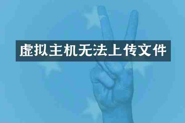 虚拟主机无法上传文件