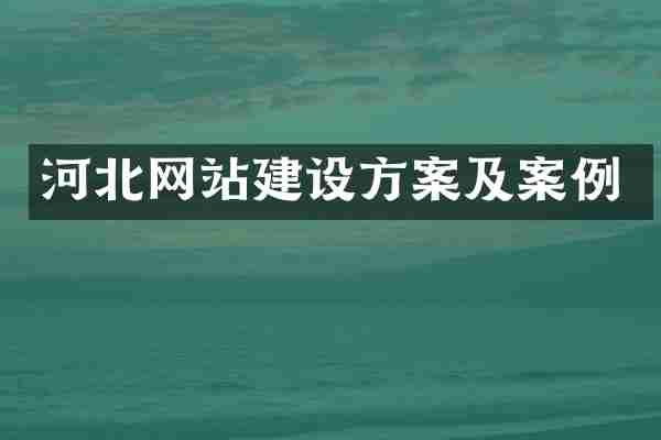 河北网站建设方案及案例
