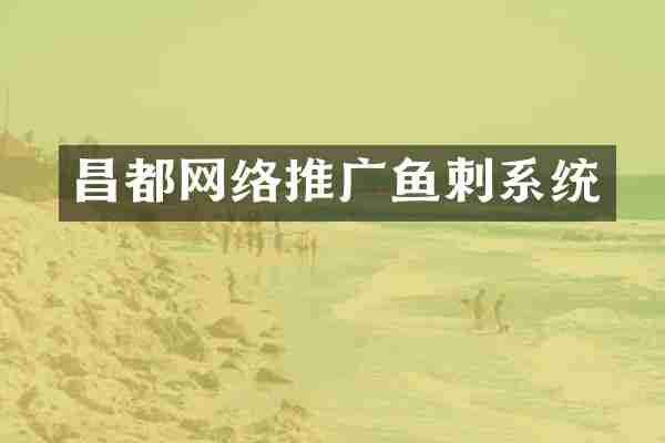 昌都网络推广鱼刺系统