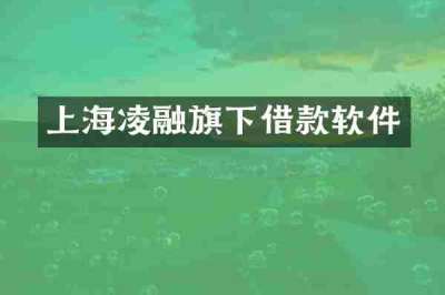 上海凌融旗下借款软件