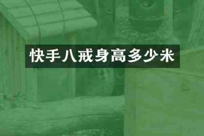 快手八戒身高多少米