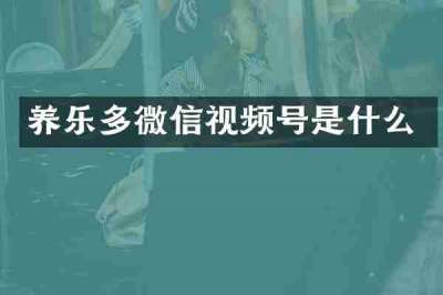养乐多微信视频号是什么